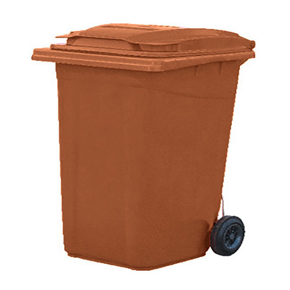 Plastik Çöp Konteynerı 120L Kahverengi
