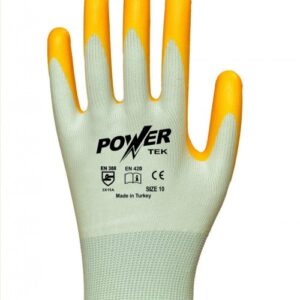 POWER TEK 10 NUMARA SARI DÜZ İŞ ELDİVENİ
